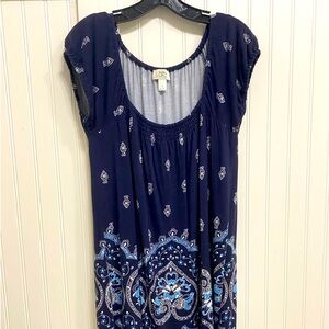 Loft small EUC boho paisley dress